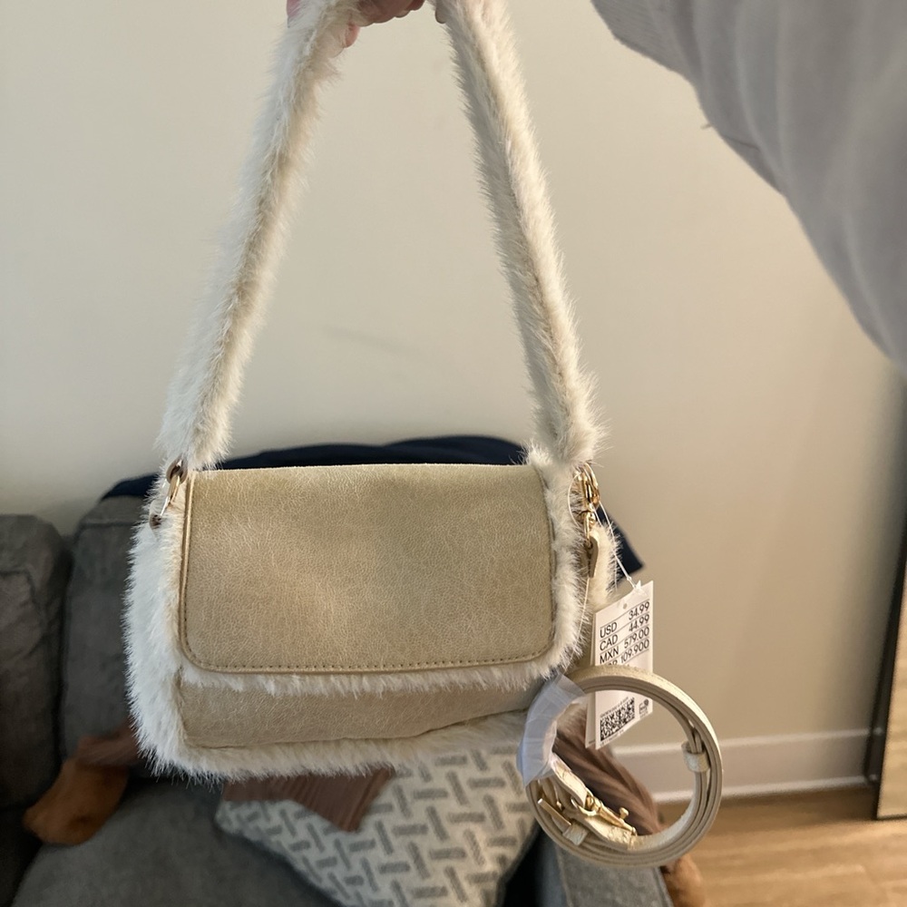 H&M faux fur bag brand new with tags